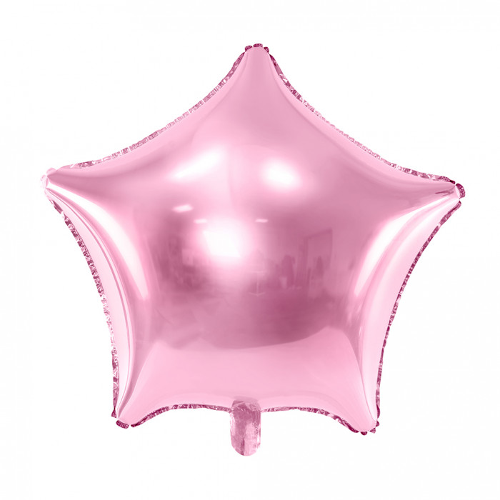 Follija balons Zvaigzne (48cm) rozā