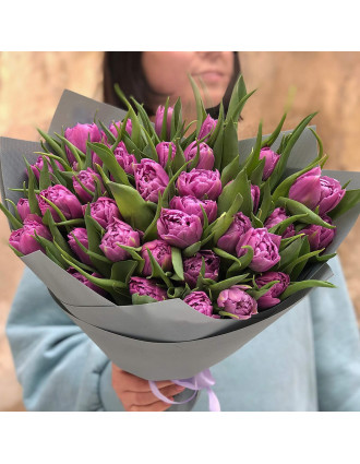 Purple Tulips bouquet