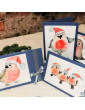 Greeting card "Winter birds...