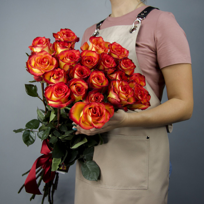 Оранжевые розы  (50cm)