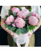 11 peonies with eucalyptus in hat box