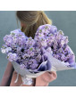 Lilac Matthiola bouquet with limonium
