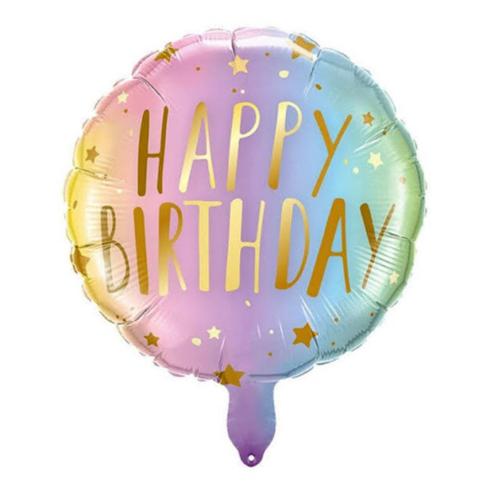 Folija balons "Happy Birthday"