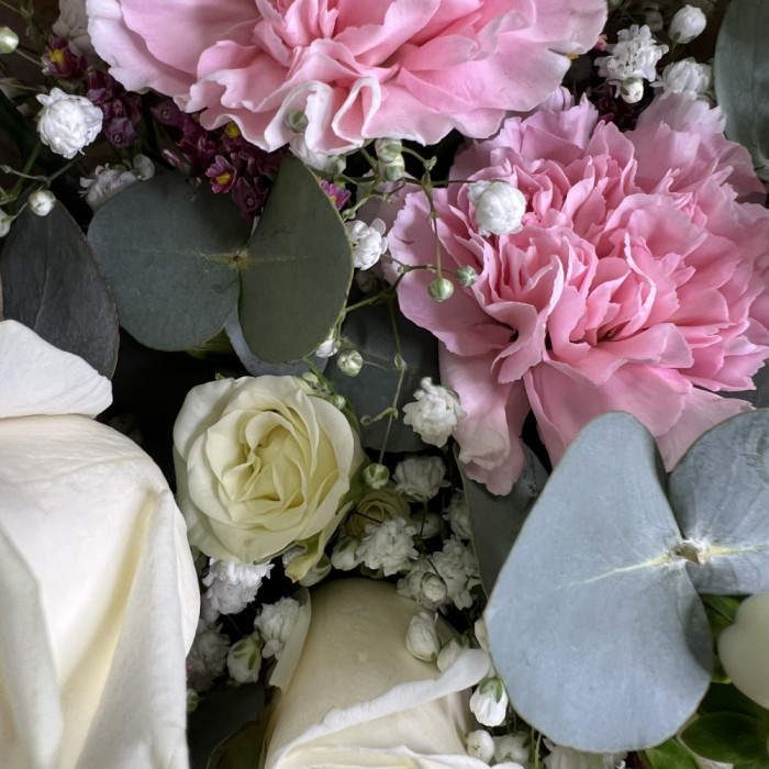 Dianthus & Rose Bouquet "MARTA"