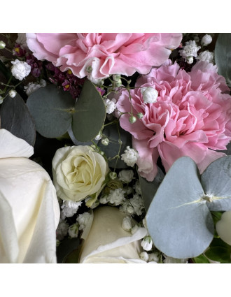 Dianthus & Rose Bouquet "MARTA"