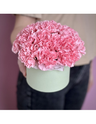 Bloom Box with pink Carnations