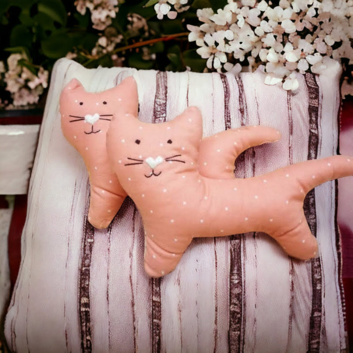 Handmade Stuffed Cat Soft Toy