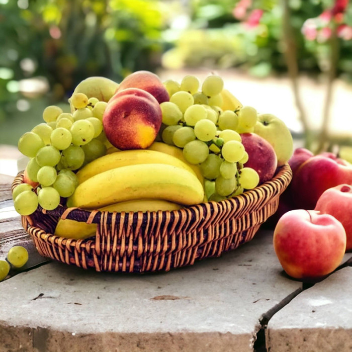 Корзина с фруктами 3kg Виноград и бананы