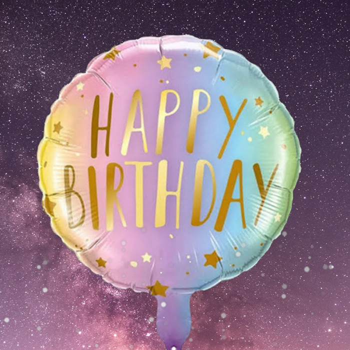 Foil balloon "Happy Birthday" 12