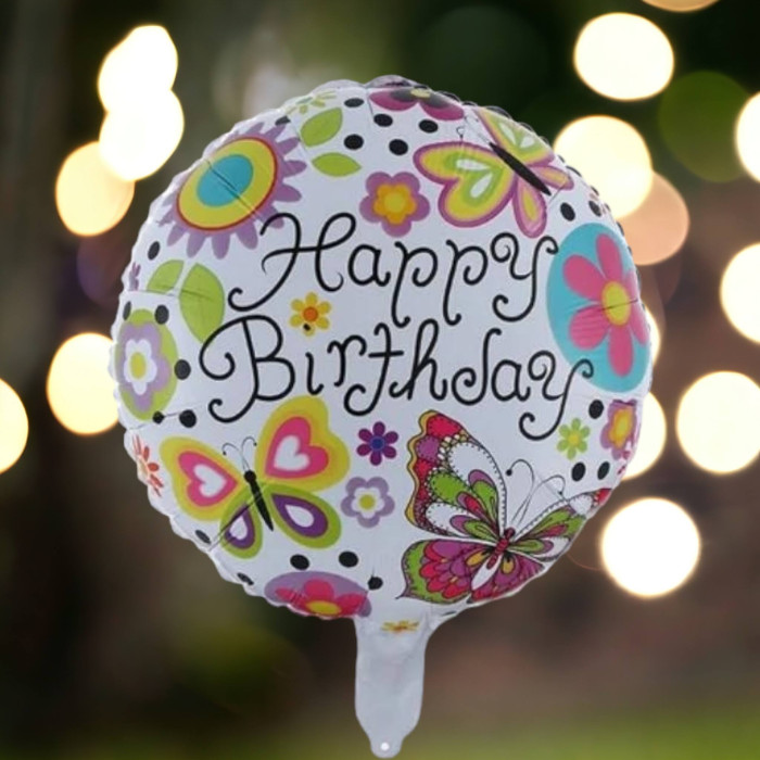 Фольгированный шарик "Happy Birthday" 15